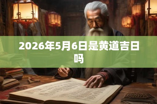 2026年5月6日是黄道吉日吗
