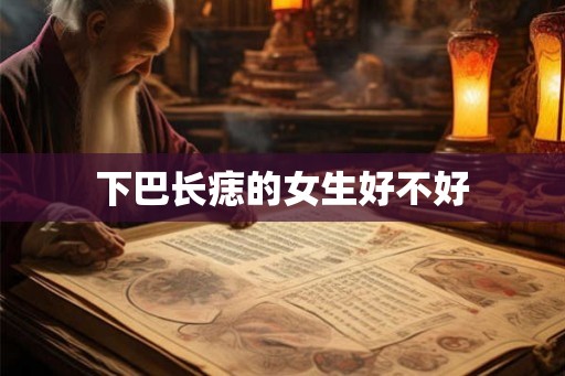 下巴长痣的女生好不好