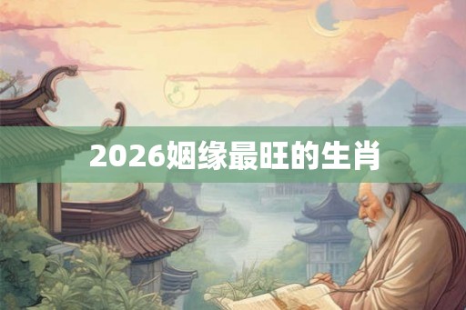 2026姻缘最旺的生肖