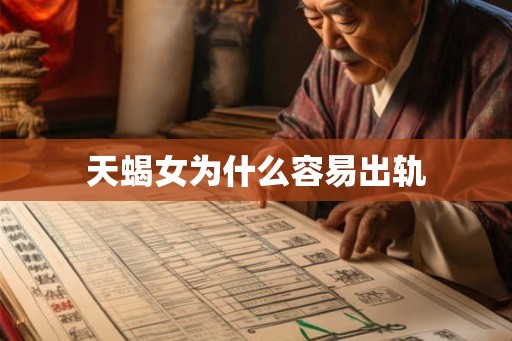 天蝎女为什么容易出轨