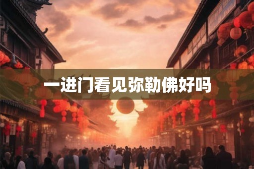 一进门看见弥勒佛好吗