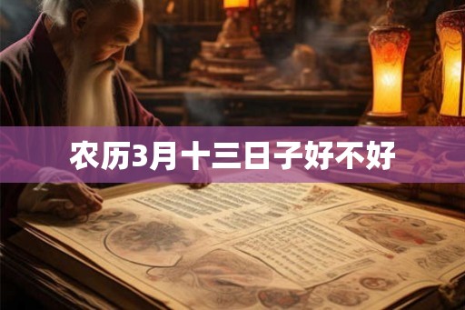 农历3月十三日子好不好