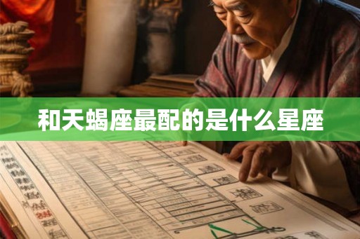 和天蝎座最配的是什么星座