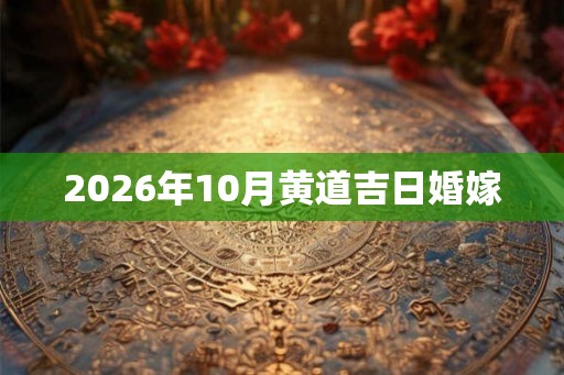 2026年10月黄道吉日婚嫁