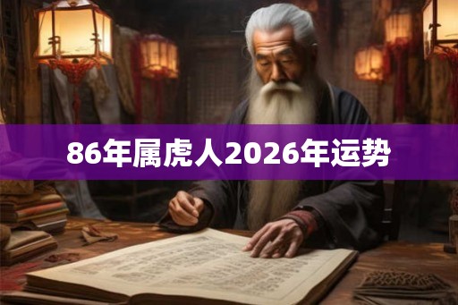 86年属虎人2026年运势 86年属虎人2026年运势