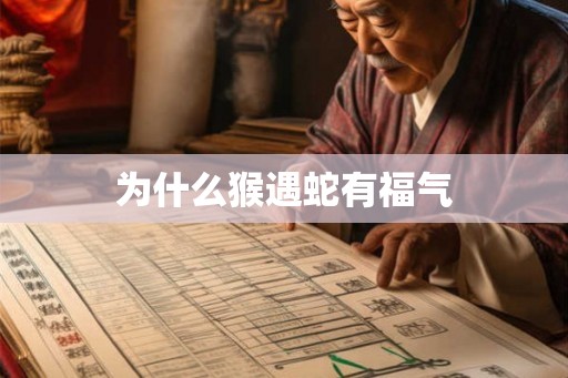 为什么猴遇蛇有福气
