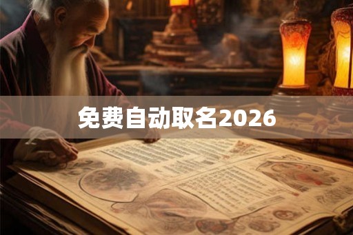 免费自动取名2026