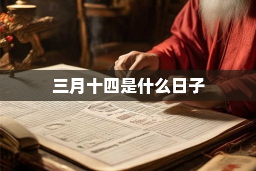 三月十四是什么日子