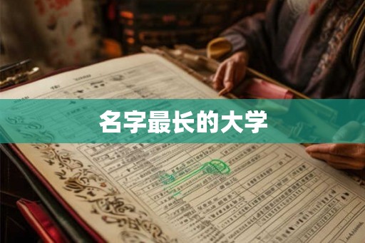 名字最长的大学