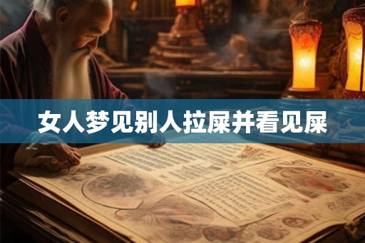 女人梦见别人拉屎并看见屎 女人梦见别人拉屎并看见屎