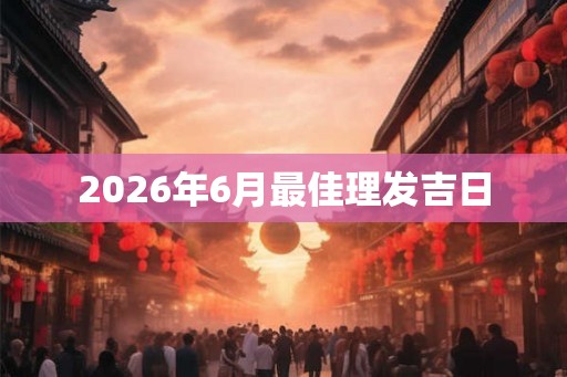 2026年6月最佳理发吉日 2026年6月最佳理发吉日