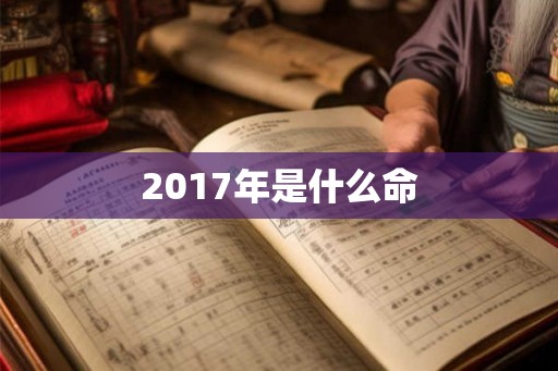 2017年是什么命 2017年是什么命