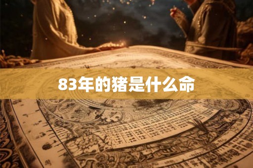 83年的猪是什么命