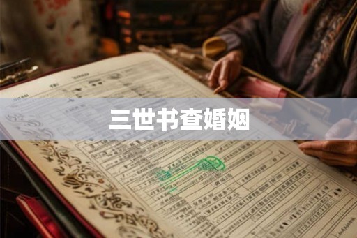 三世书查婚姻