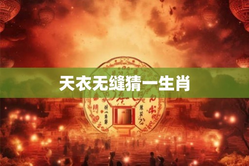 天衣无缝猜一生肖