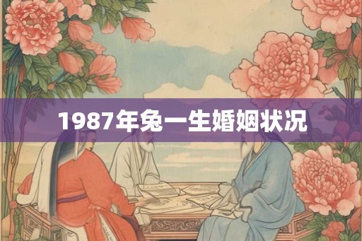 1987年兔一生婚姻状况
