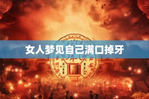女人梦见自己满口掉牙