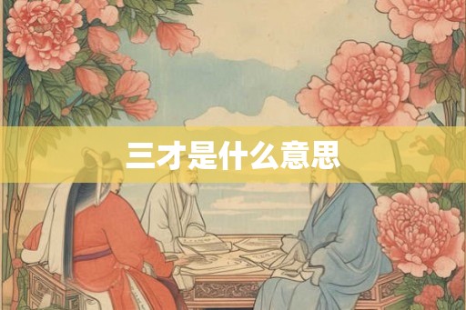 三才是什么意思