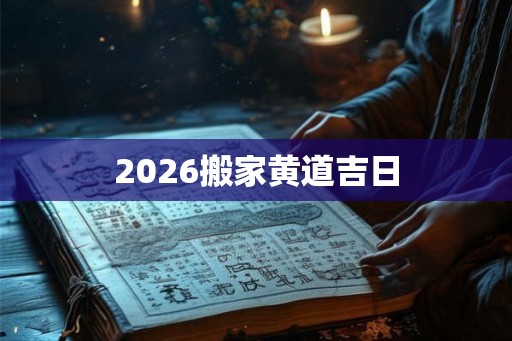 2026搬家黄道吉日