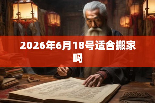 2026年6月18号适合搬家吗