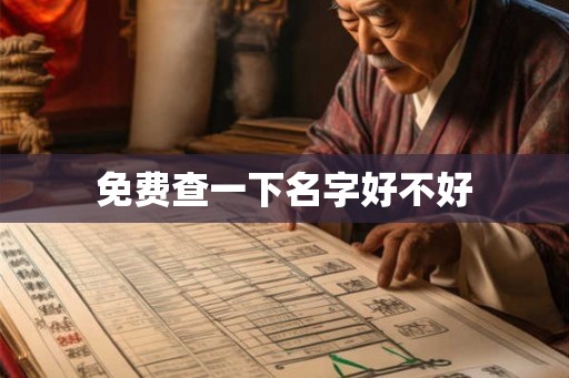 免费查一下名字好不好 免费查一下名字好不好