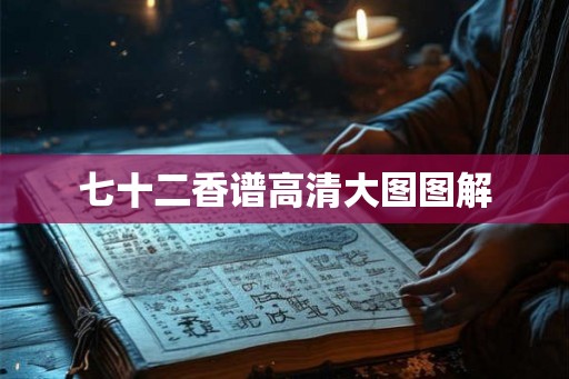 七十二香谱高清大图图解