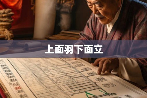 上面羽下面立