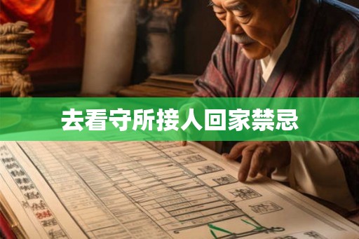 去看守所接人回家禁忌
