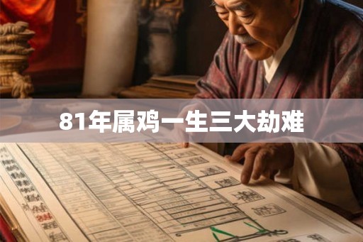 81年属鸡一生三大劫难