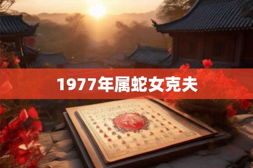 1977年属蛇女克夫 1977年属蛇女克夫
