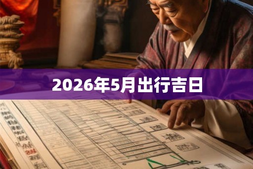 2026年5月出行吉日