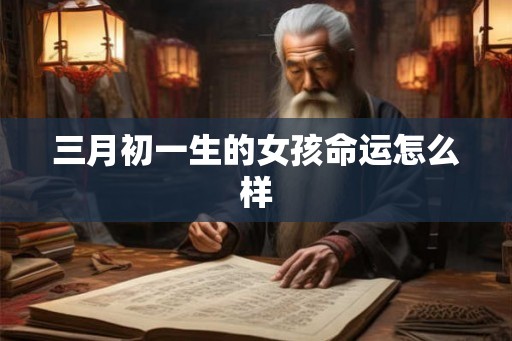 三月初一生的女孩命运怎么样
