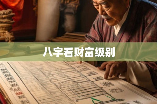 八字看财富级别