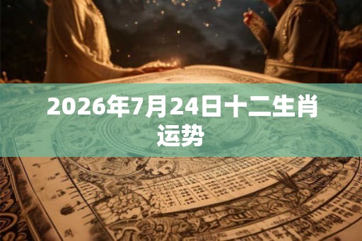 2026年7月24日十二生肖运势