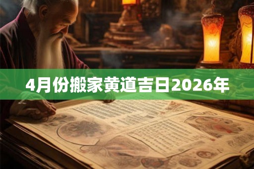 4月份搬家黄道吉日2026年