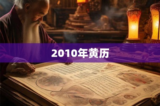 2010年黄历