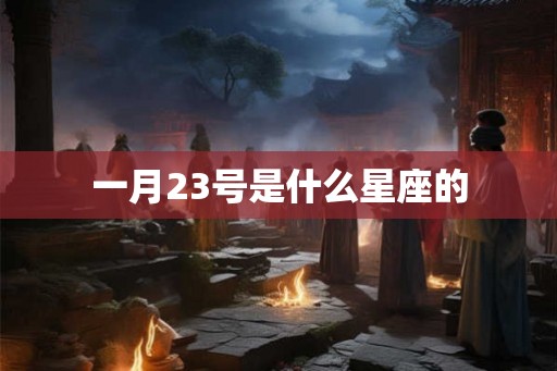 一月23号是什么星座的