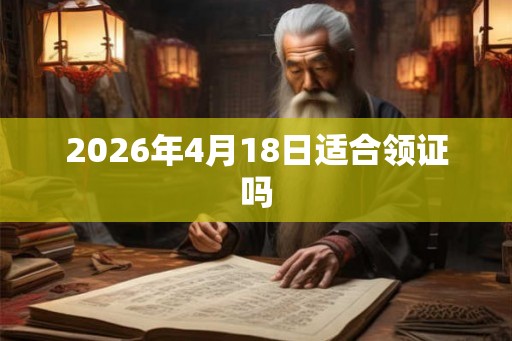 2026年4月18日适合领证吗