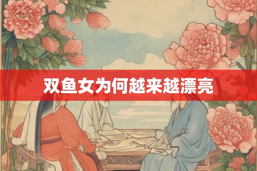 双鱼女为何越来越漂亮