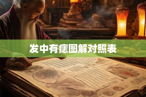 发中有痣图解对照表
