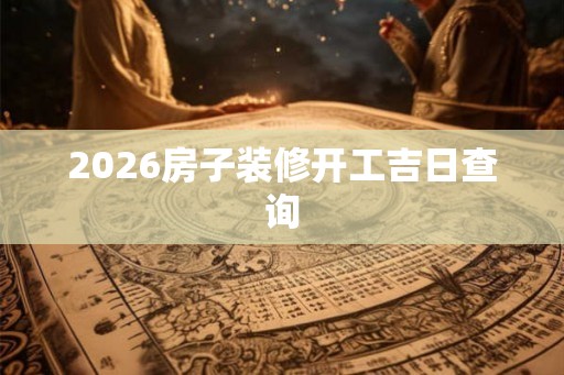 2026房子装修开工吉日查询