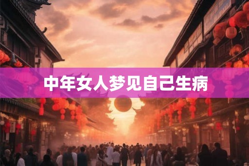 中年女人梦见自己生病