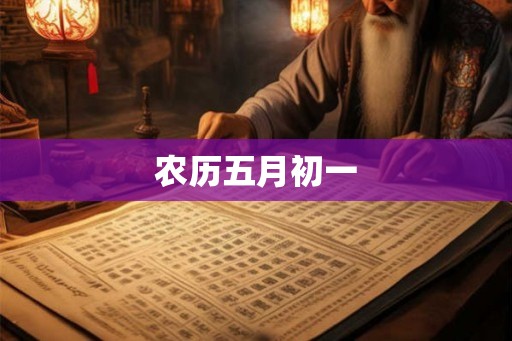 农历五月初一
