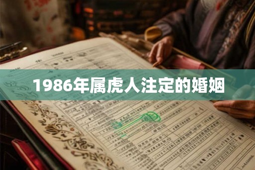 1986年属虎人注定的婚姻