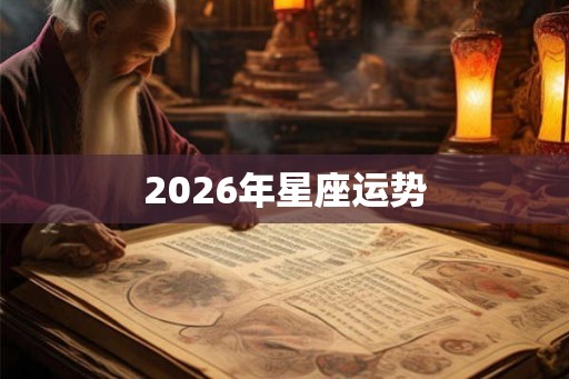 2026年星座运势 2026年星座运势
