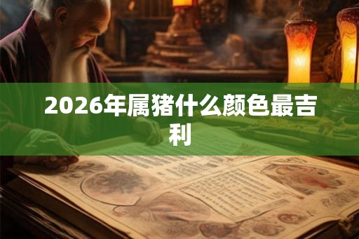 2026年属猪什么颜色最吉利 2026年属猪什么颜色最吉利