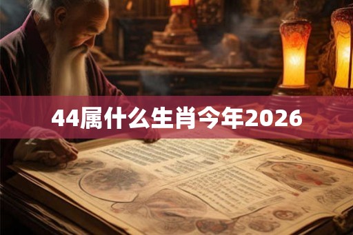 44属什么生肖今年2026