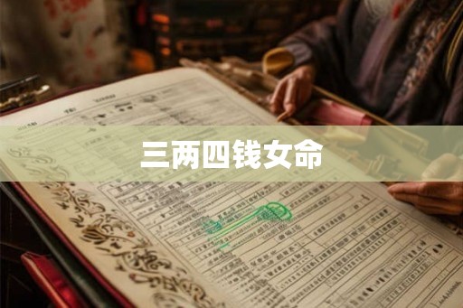 三两四钱女命