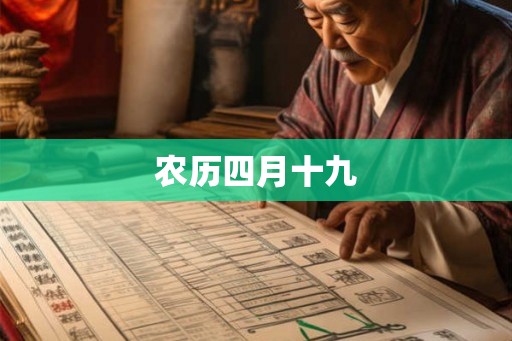 农历四月十九