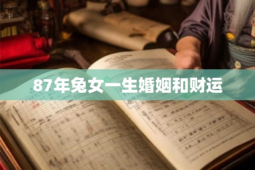 87年兔女一生婚姻和财运